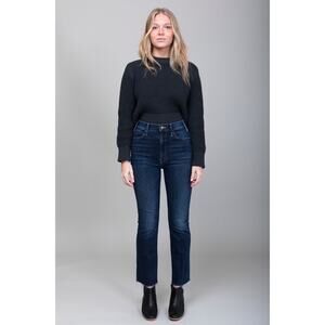 MOTHER The Hustler Ankle Fray Flare Jeans in Teaming Up